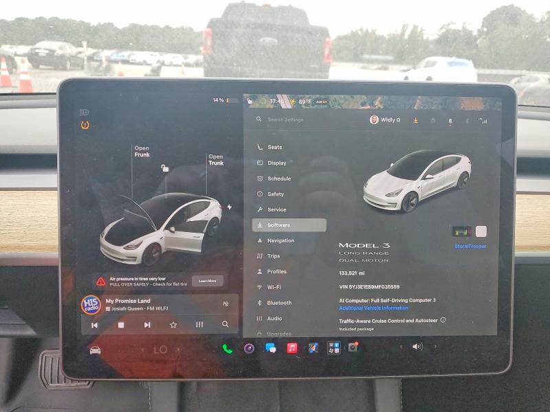 Photo 9 from auction – 2021 TESLA MODEL 3 with VIN 5YJ3E1EB9MF035559