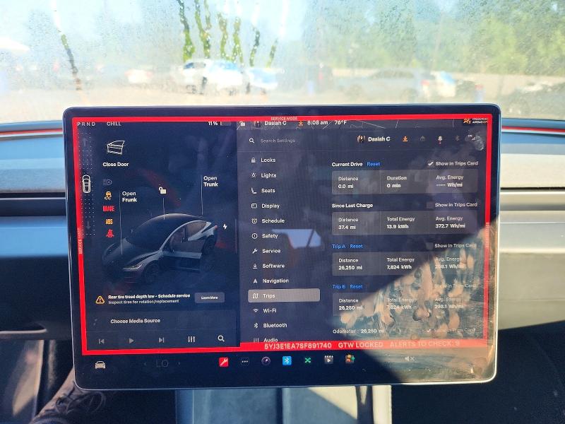 Photo 9 from auction – 2025 TESLA MODEL 3 with VIN 5YJ3E1EA7SF891740