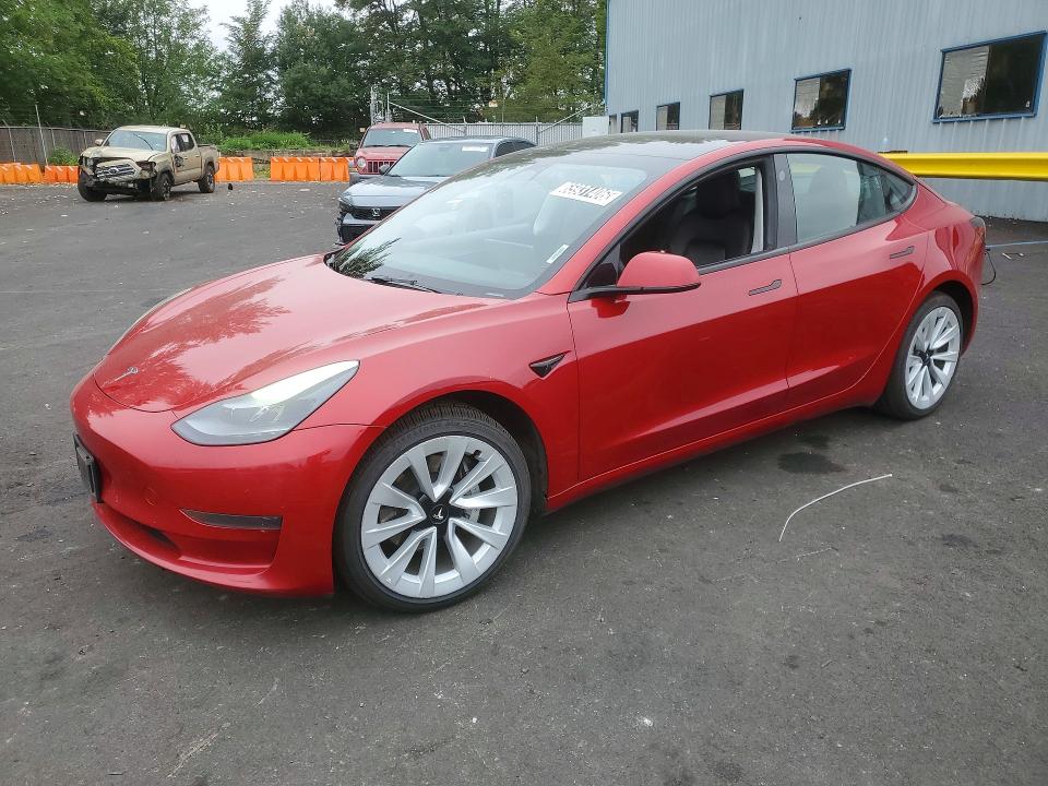 TESLA MODEL 3 2022 with VIN 5YJ3E1EA5NF372240 - Photo from auction