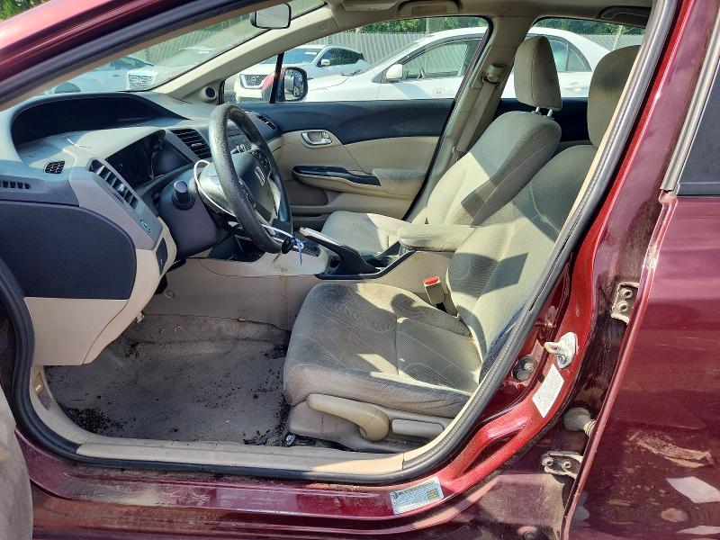 Photo 7 from auction – 2012 HONDA CIVIC with VIN 19XFB2F81CE390812