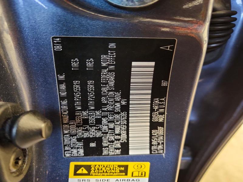 Photo 14 from auction – 2015 TOYOTA HIGHLANDER with VIN 5TDDKRFH5FS076395