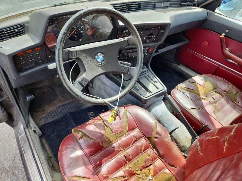 Photo 8 from auction – 1982 BMW 633 with VIN WBAEB4609C7510435