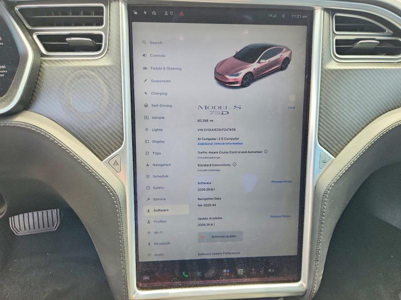 Photo 9 from auction – 2018 TESLA MODEL S with VIN 5YJSA1E29JF247459