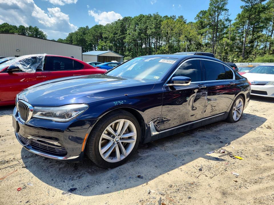 BMW 750 2017 with VIN WBA7F2C59HG422087 - Photo from auction