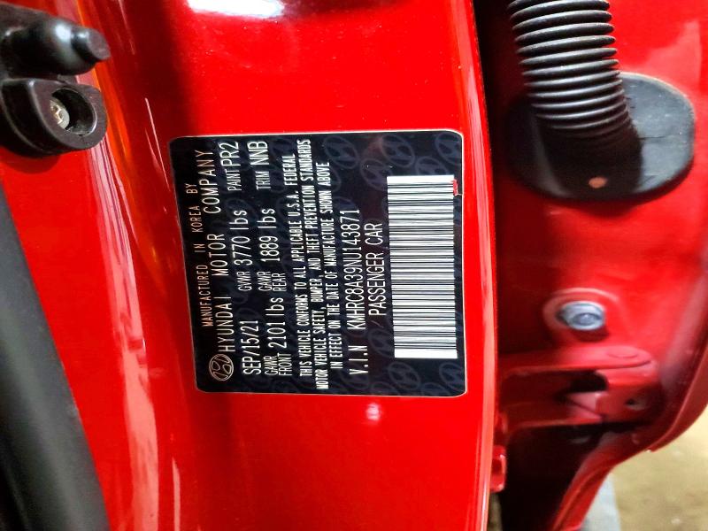Photo 14 from auction – 2022 HYUNDAI VENUE with VIN KMHRC8A39NU143871