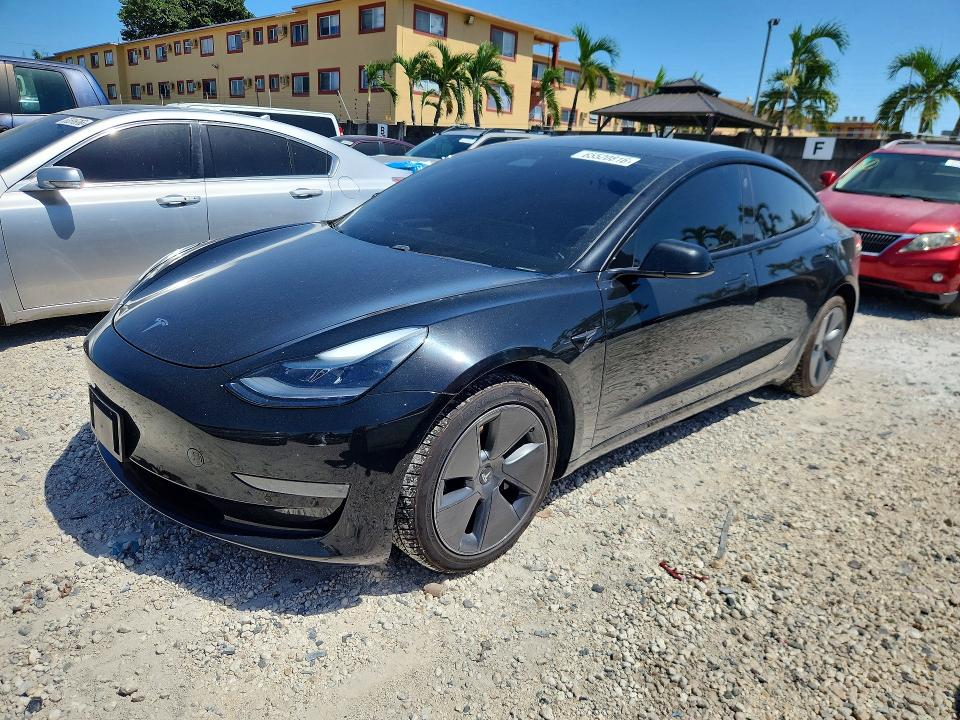 TESLA MODEL 3 2021 with VIN 5YJ3E1EA4MF058450 - Photo from auction