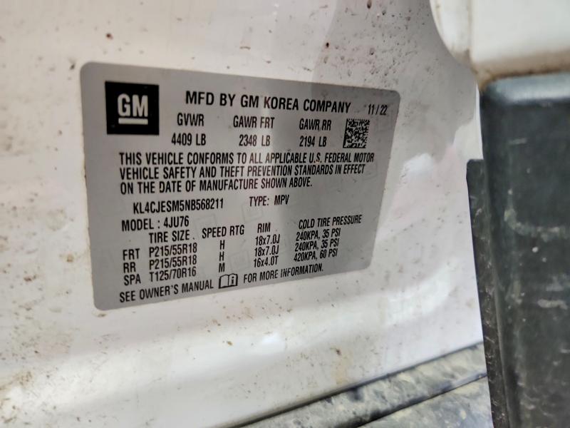 Photo 14 from auction – 2022 BUICK ENCORE with VIN KL4CJESM5NB568211