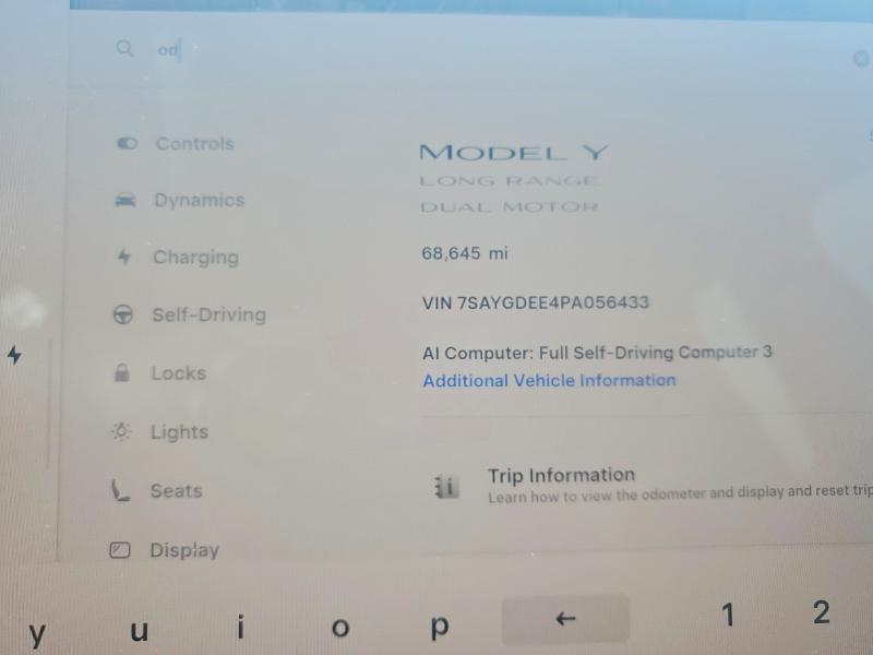 صورة رقم 9 من المزاد - 2023 TESLA MODEL Y مع VIN 7SAYGDEE4PA056433