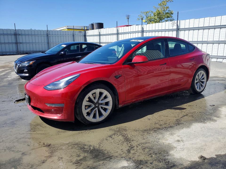 TESLA MODEL 3 2022 with VIN 5YJ3E1EB2NF304910 - Photo from auction