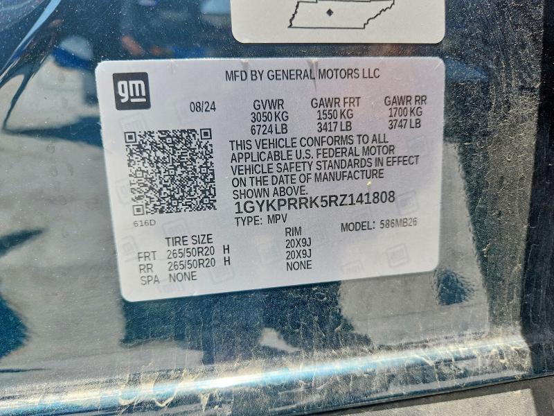 Photo 14 from auction – 2024 CADILLAC LYRIQ with VIN 1GYKPRRK5RZ141808