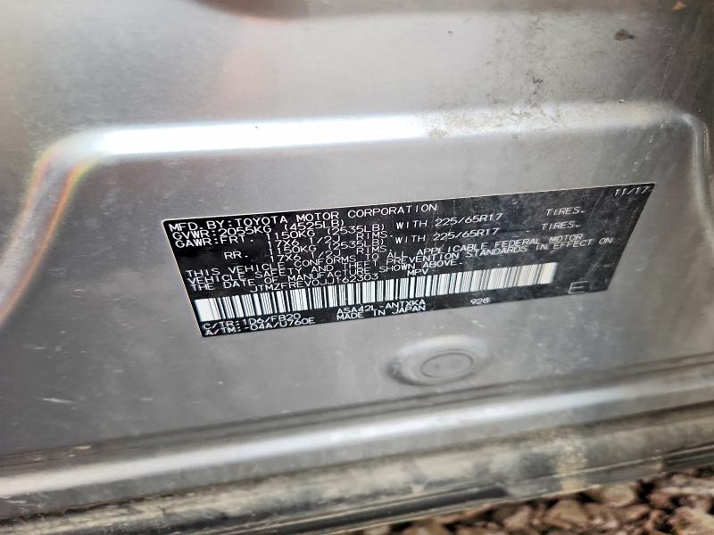 Photo 14 from auction – 2018 TOYOTA RAV4 with VIN JTMZFREV0JJ162303
