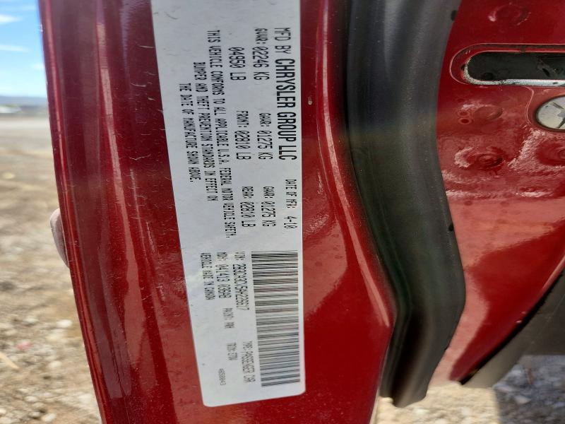 Photo 14 from auction – 2010 DODGE CHARGER with VIN 2B3CA3CV5AH226617