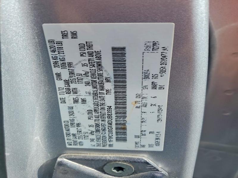 Photo 14 from auction – 2013 FORD ESCAPE with VIN 1FMCU0GX4DUB83594