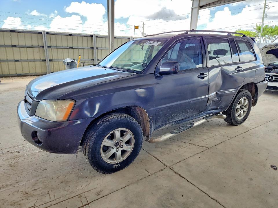 TOYOTA HIGHLANDER 2003 с VIN JTEGD21A230054356 - Фото с аукциона