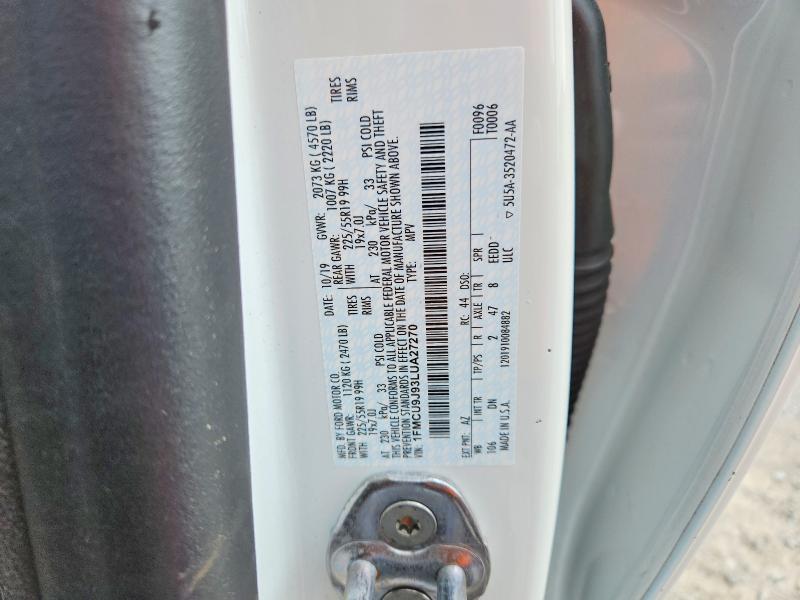 Photo 14 from auction – 2020 FORD ESCAPE with VIN 1FMCU9J93LUA27270