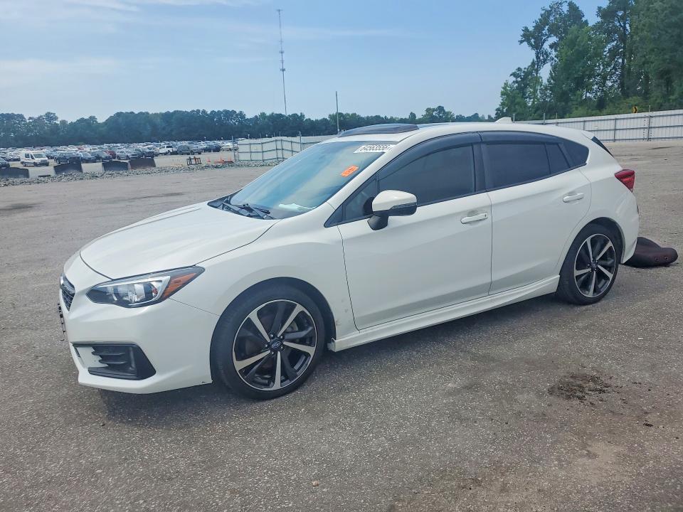 SUBARU IMPREZA 2021 with VIN 4S3GTAM64M3708587 - Photo from auction