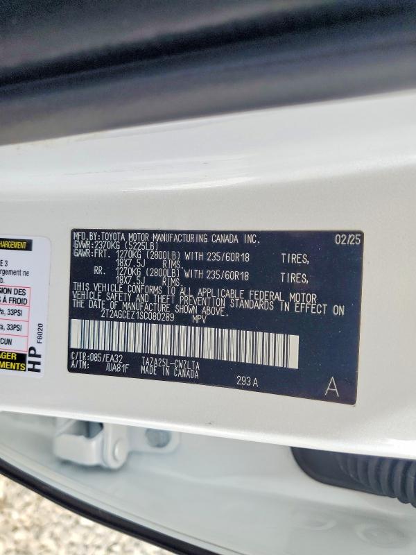 Photo 14 from auction – 2025 LEXUS NX 350 with VIN 2T2AGCEZ1SC080289