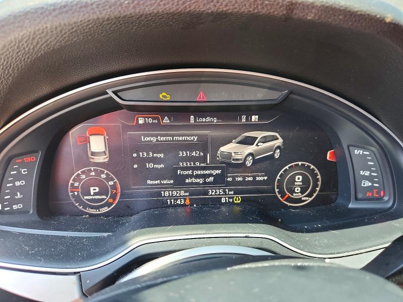 Photo 9 from auction – 2017 AUDI Q7 with VIN WA1LABF7XHD045522