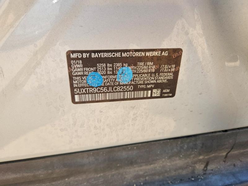 Zdjęcie 14 z aukcji – 2018 BMW X3 z VIN 5UXTR9C56JLC82550