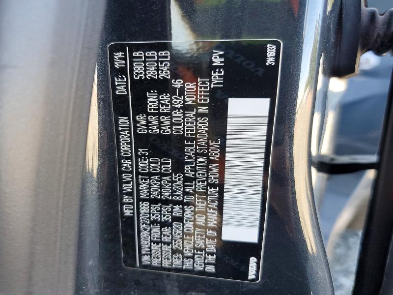 Photo 14 from auction – 2015 VOLVO XC60 with VIN YV4902RK2F2701866