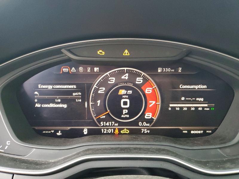 Photo 9 from auction – 2019 AUDI S5 with VIN WAUC4CF50KA006218
