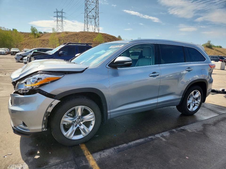 TOYOTA HIGHLANDER 2016 with VIN 5TDDKRFH3GS279948 - Photo from auction