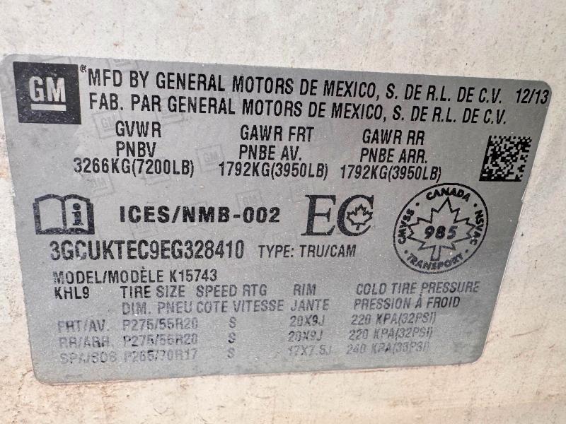 Photo 10 from auction – 2014 CHEVROLET SILVERADO with VIN 3GCUKTEC9EG328410