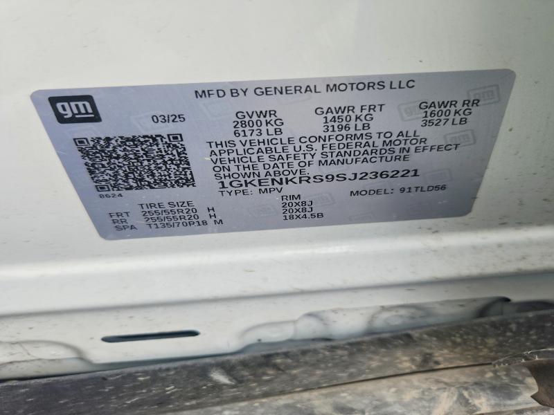 Photo 14 from auction – 2025 GMC ACADIA with VIN 1GKENKRS9SJ236221