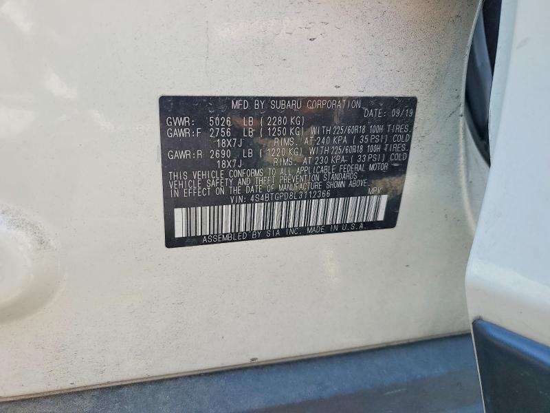 Photo 14 from auction – 2020 SUBARU OUTBACK with VIN 4S4BTGPD8L3112366