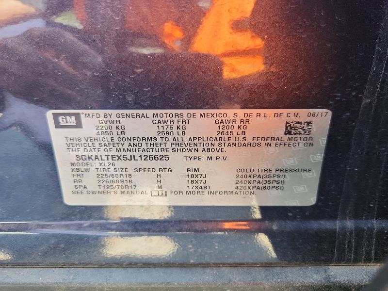Photo 14 from auction – 2018 GMC TERRAIN with VIN 3GKALTEX5JL126625