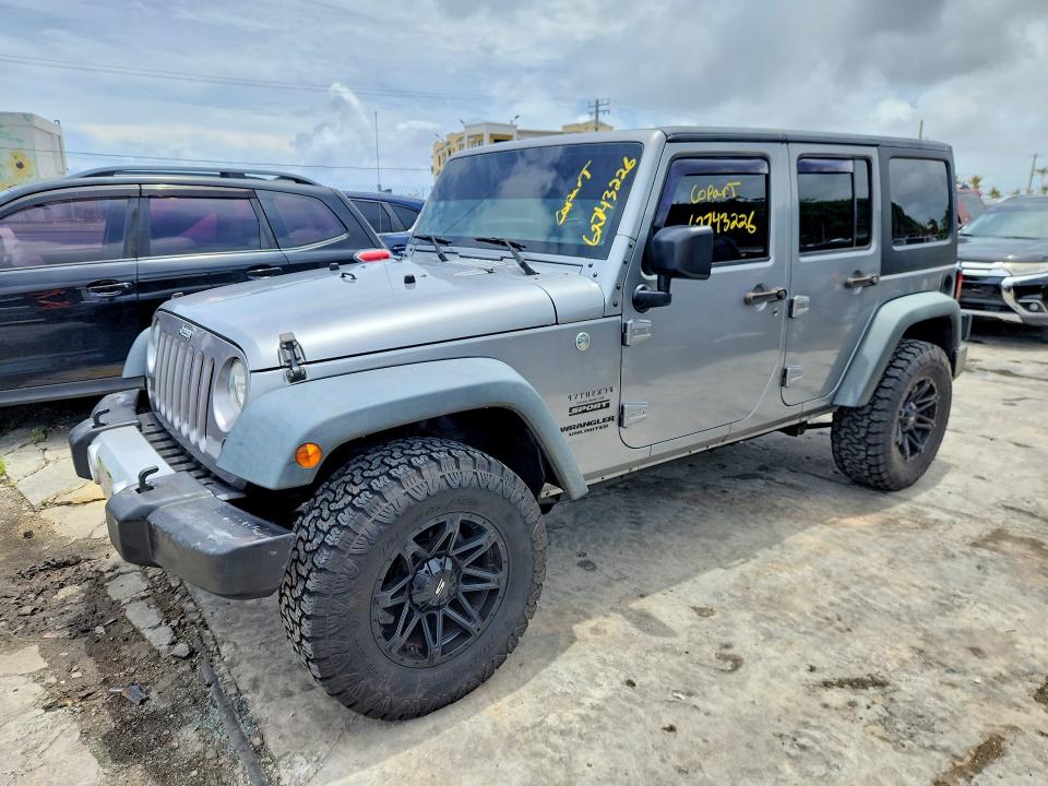 JEEP WRANGLER UNLIMITED 2017 с VIN 1C4BJWDG2HL556255 - Снимка от търг