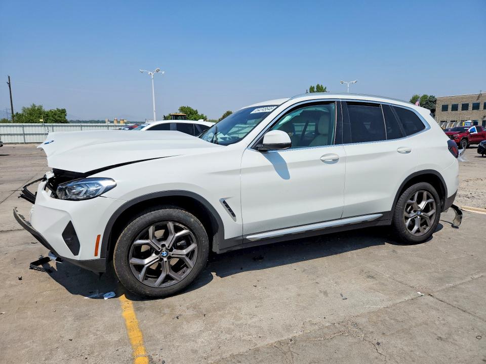 BMW X3 2022 with VIN 5UX53DP02N9M87438 - Photo from auction