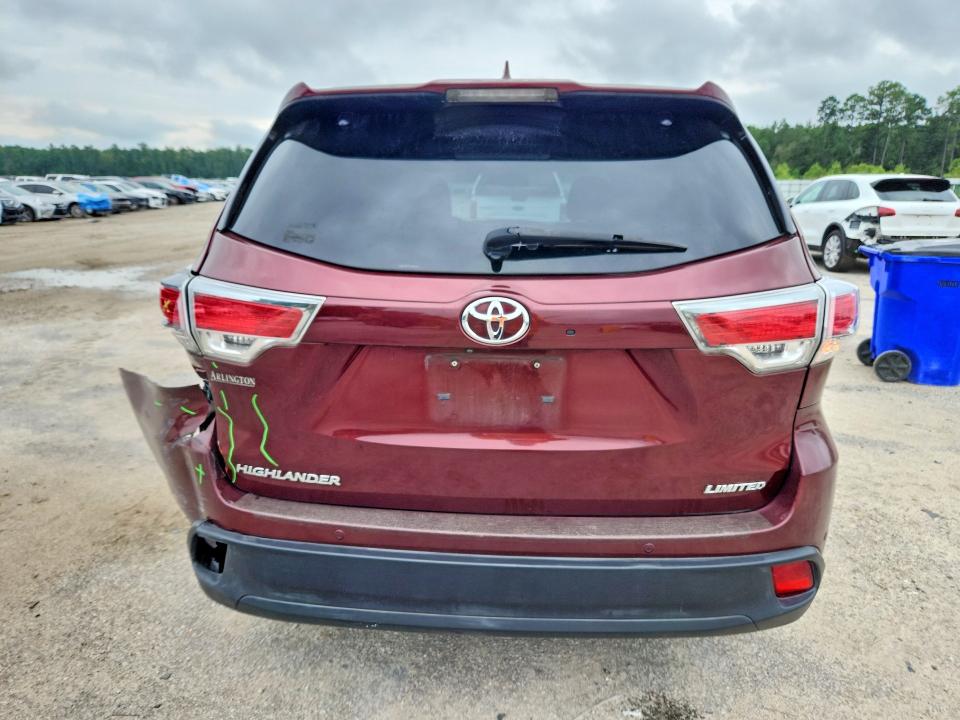 Photo 6 from auction – 2014 TOYOTA HIGHLANDER with VIN 5TDYKRFH3ES008290
