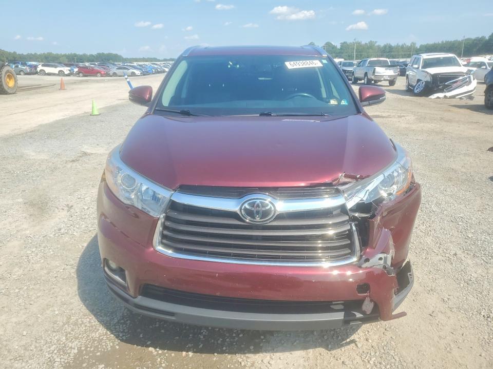 Photo 5 from auction – 2016 TOYOTA HIGHLANDER with VIN 5TDDKRFH8GS310076