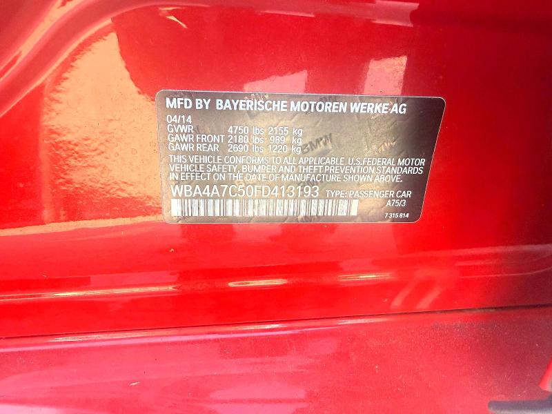 Photo 10 from auction – 2015 BMW 428 with VIN WBA4A7C50FD413193