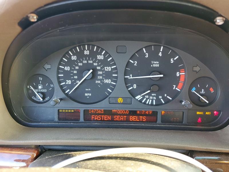 Photo 9 from auction – 2000 BMW 740 with VIN WBAGH8343YDP08510