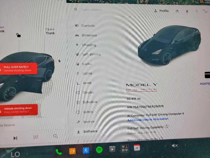 Photo 9 from auction – 2024 TESLA MODEL Y with VIN 7SAYGDEF6RA308016