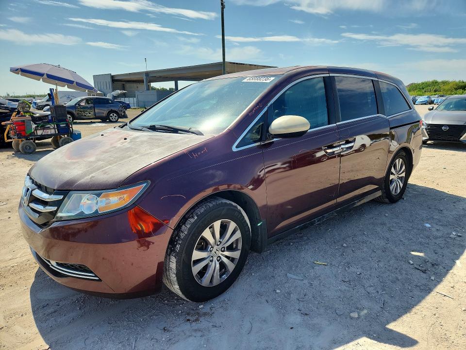 HONDA ODYSSEY 2014 with VIN 5FNRL5H65EB023478 - Photo from auction