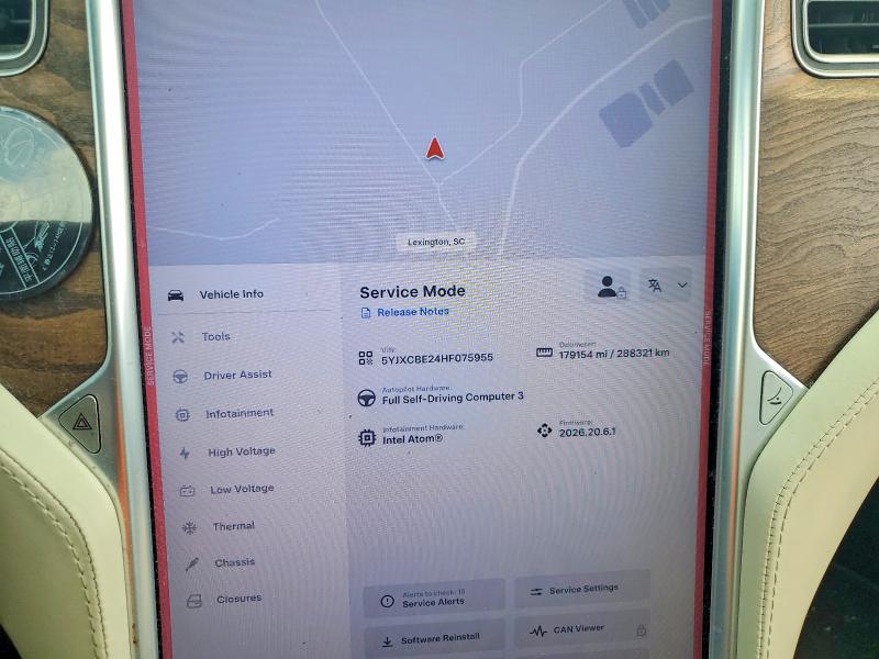 Photo 9 from auction – 2017 TESLA MODEL X with VIN 5YJXCBE24HF075955