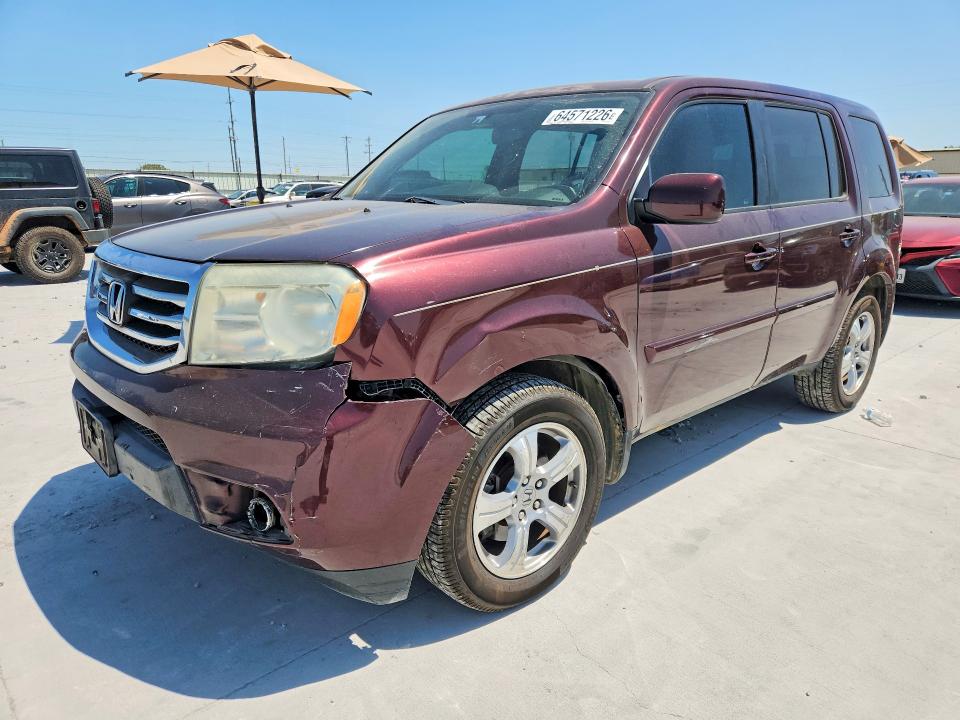 HONDA PILOT 2013 with VIN 5FNYF3H53DB032869 - Photo from auction