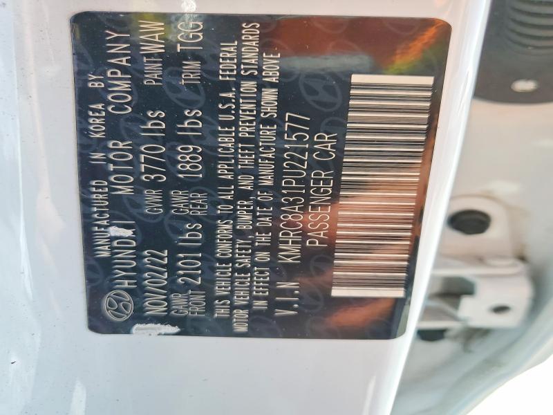 Photo 14 from auction – 2023 HYUNDAI VENUE with VIN KMHRC8A31PU221577