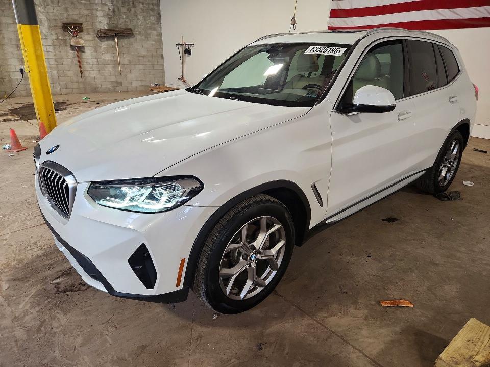 BMW X3 2022 with VIN 5UX43DP01N9N17847 - Photo from auction