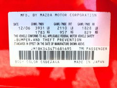 Photo 14 from auction – 2007 MAZDA 3 with VIN JM1BK343471681695