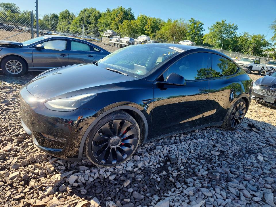 TESLA MODEL Y 2022 with VIN 7SAYGDEF1NF530265 - Photo from auction