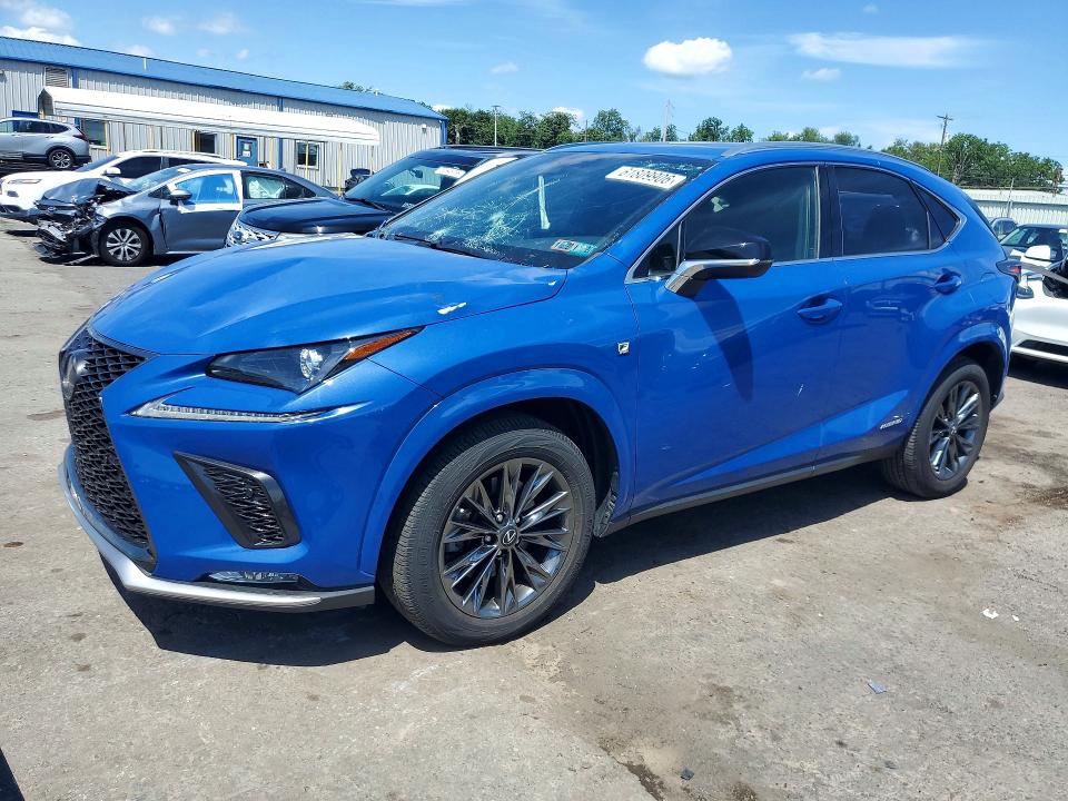 LEXUS NX 300H 2021 with VIN JTJSJRDZ2M2154672 - Photo from auction