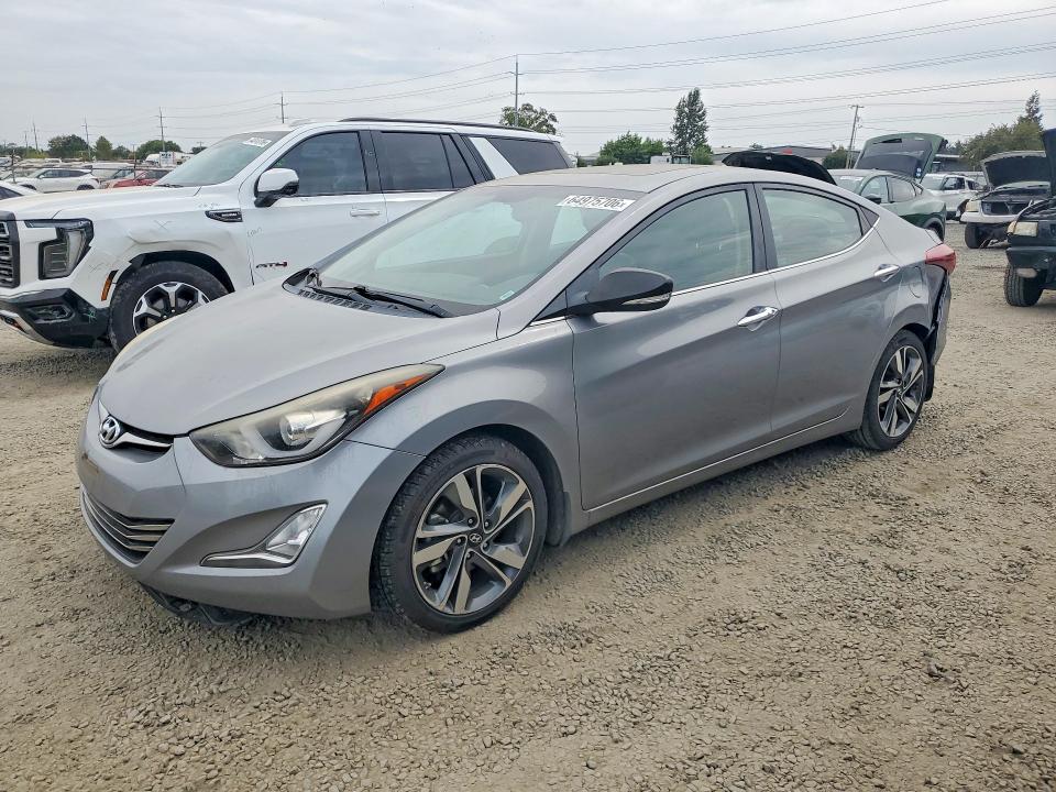 HYUNDAI ELANTRA 2015 with VIN KMHDH4AEXFU344458 - Photo from auction