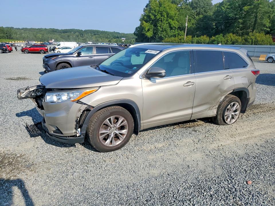 TOYOTA HIGHLANDER 2014 with VIN 5TDJKRFH0ES011651 - Photo from auction