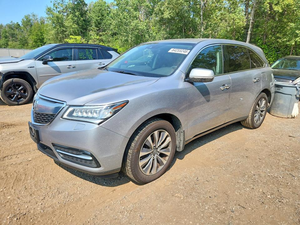 ACURA MDX 2016 with VIN 5FRYD4H48GB508555 - Photo from auction
