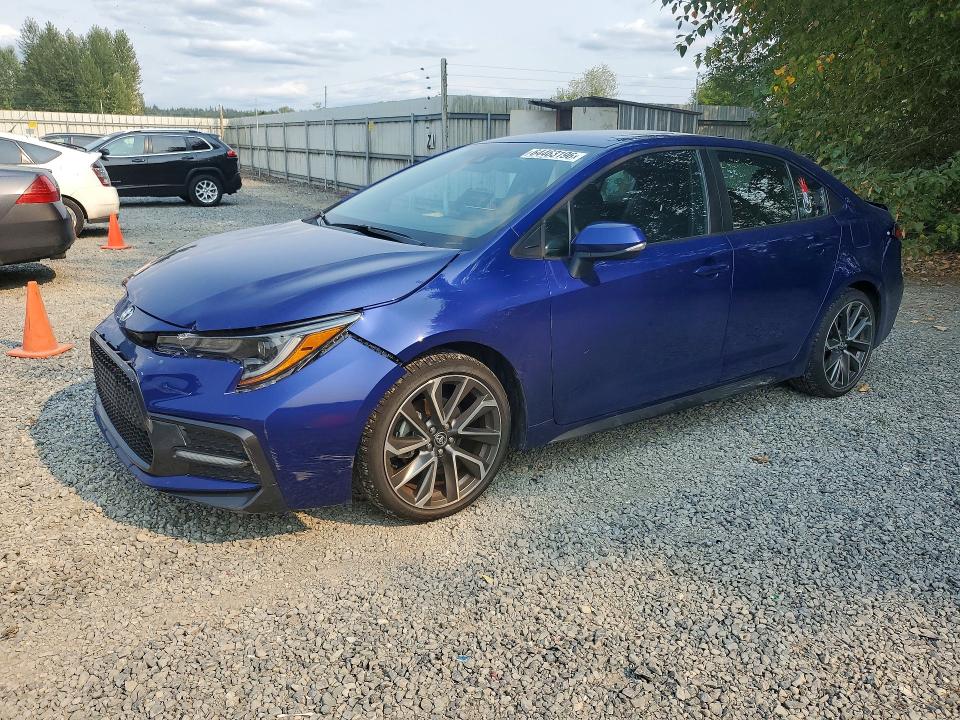 TOYOTA COROLLA 2022 with VIN 5YFP4MCE1NP119304 - Photo from auction