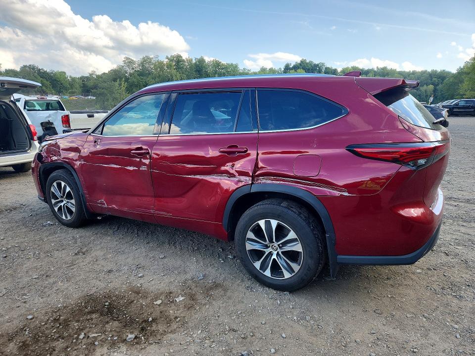Photo 2 from auction – 2021 TOYOTA HIGHLANDER with VIN 5TDGZRBH3MS158816
